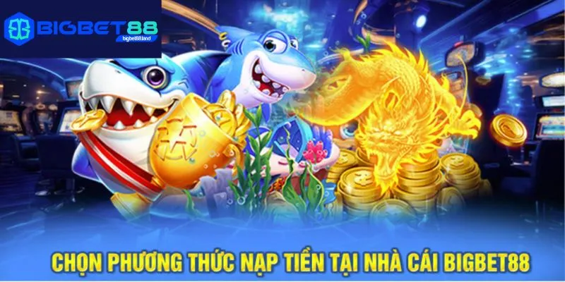 Giao diện nạp tiền đa phương thức tại Bigbet88